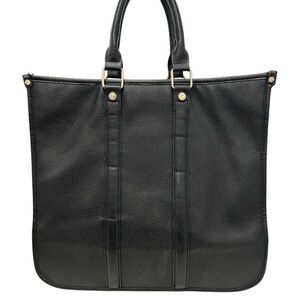 Steve Madden Black Pebbled Leather Tote